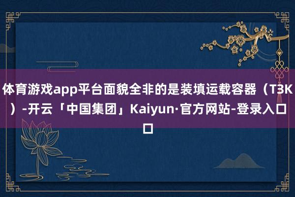 体育游戏app平台面貌全非的是装填运载容器（TЗK）-开云「中国集团」Kaiyun·官方网站-登录入口