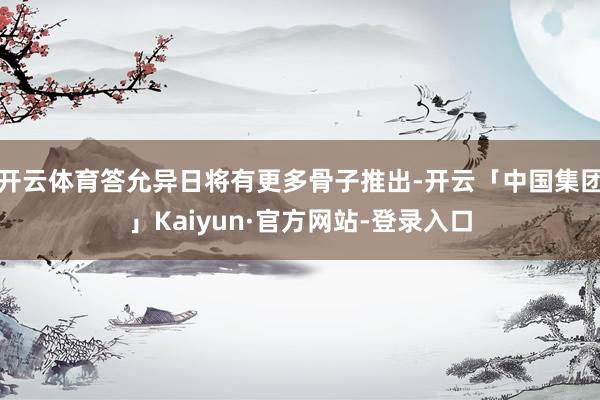 开云体育答允异日将有更多骨子推出-开云「中国集团」Kaiyun·官方网站-登录入口