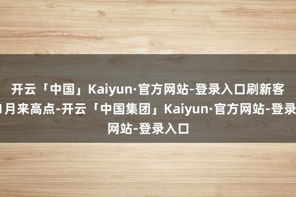 开云「中国」Kaiyun·官方网站-登录入口刷新客岁11月来高点-开云「中国集团」Kaiyun·官方网站-登录入口