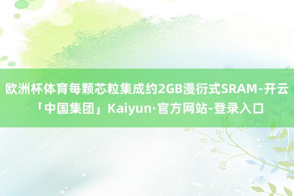 欧洲杯体育每颗芯粒集成约2GB漫衍式SRAM-开云「中国集团」Kaiyun·官方网站-登录入口